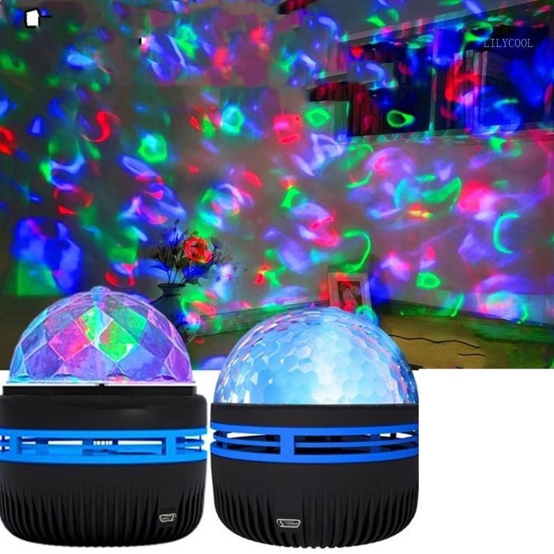 CH Magical Projector Water Ripples Lighting Crystal Housing Party Decorative
