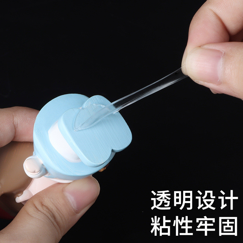 Round Transparent Non-Marking Dispensing Center Console Dedicated Nano Double-Sided Adhesive High-Vi