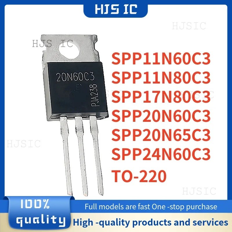 5PCS SPP11N60C3 SPP11N80C3 SPP17N80C3 SPP20N60C3 SPP20N65C3 SPP24N60C3 ถึง-220 11N60C3 20N60C3 1C3 1