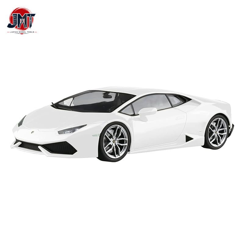 Aoshima Cultural Teaching Materials 1/24 Pre-Painted Model Series 2014 Lamborghini Huracán White Pai