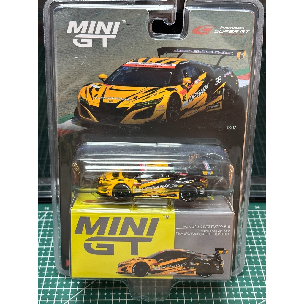 MINIGT 541 Honda NSX GT3 EVO22 UPgarage Super GT 2022 การ์ดแขวนรุ่น 1/64 โมเดลรถโลหะผสม, พร้อมกล่องเ