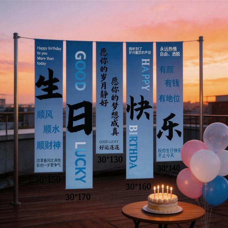 2026 Happy Birthday Strip Old Man แฟนผู้ใหญ่ของขวัญพื้นหลังตกแต่งฉากตกแต่ง Tapestry Photo บรรยากาศ 2
