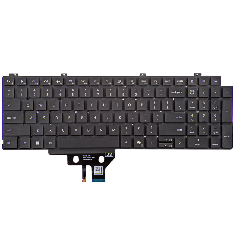 ใช้ได้กับคีย์บอร์ดโน้ตบุ๊ก Dell Dell Pro 3 16 P316260 P316265 P151F
