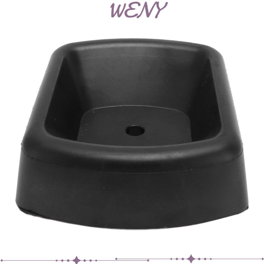 WENY Trailer Wheel Chock, ยางไนไตรล์ยางสีดํา, Secure 16.8 x 12.7 x 3.5 ซม. Jack Stabilizer สําหรับเร