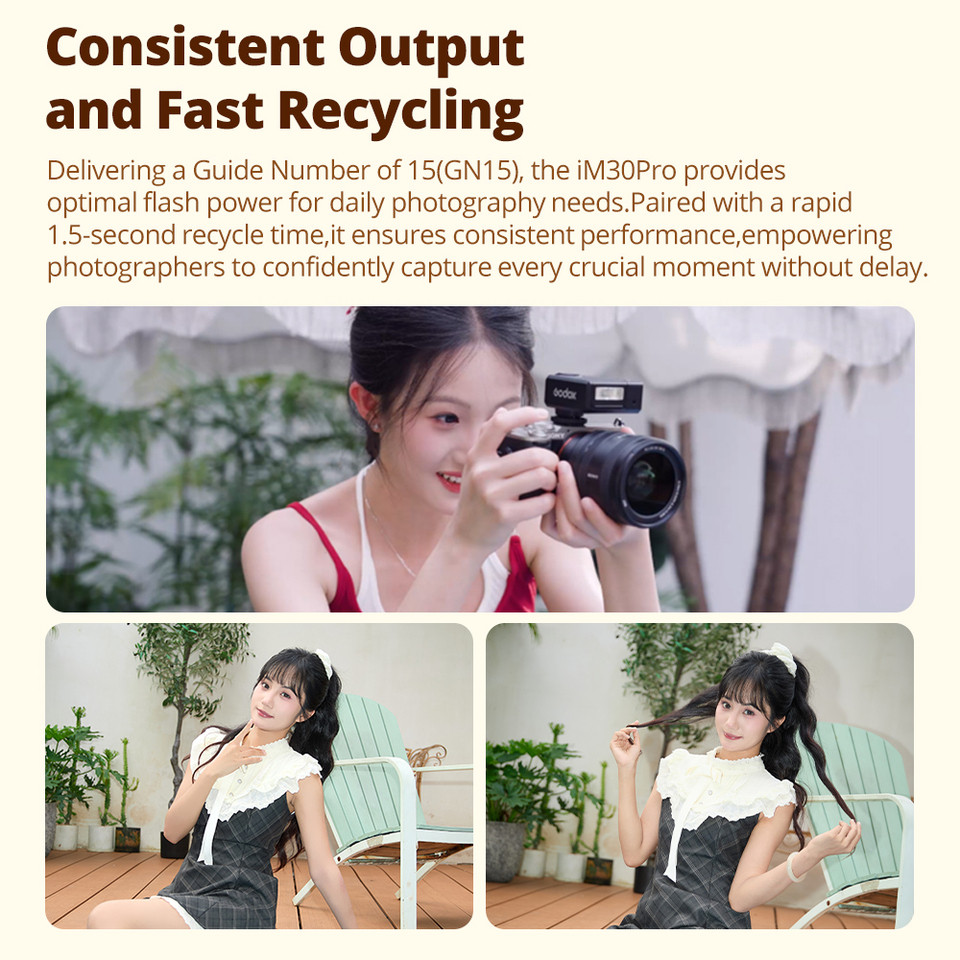 Godox iM30pro iM30 pro Mini Flash แฟลชแบบแมนนวลแบบพกพาสําหรับรุ่นกล้องต่างๆ