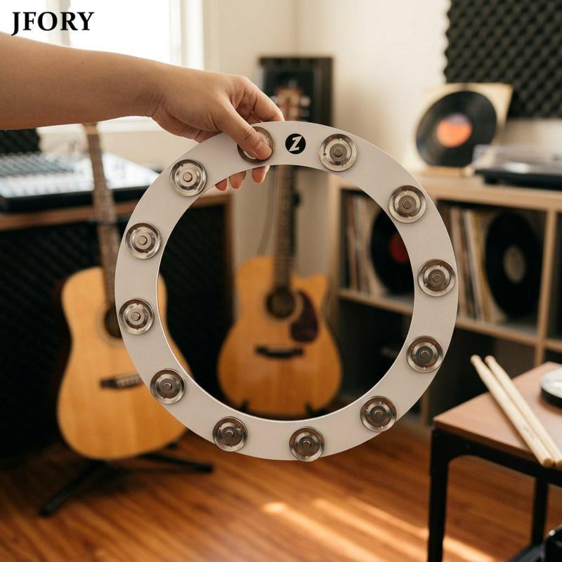 Jfory Drum Set Effect Cymbal Ching Ring เครื่องมือเคาะสแตนเลสสําหรับกลองอิเล็กทรอนิกส์ Hihat Stack