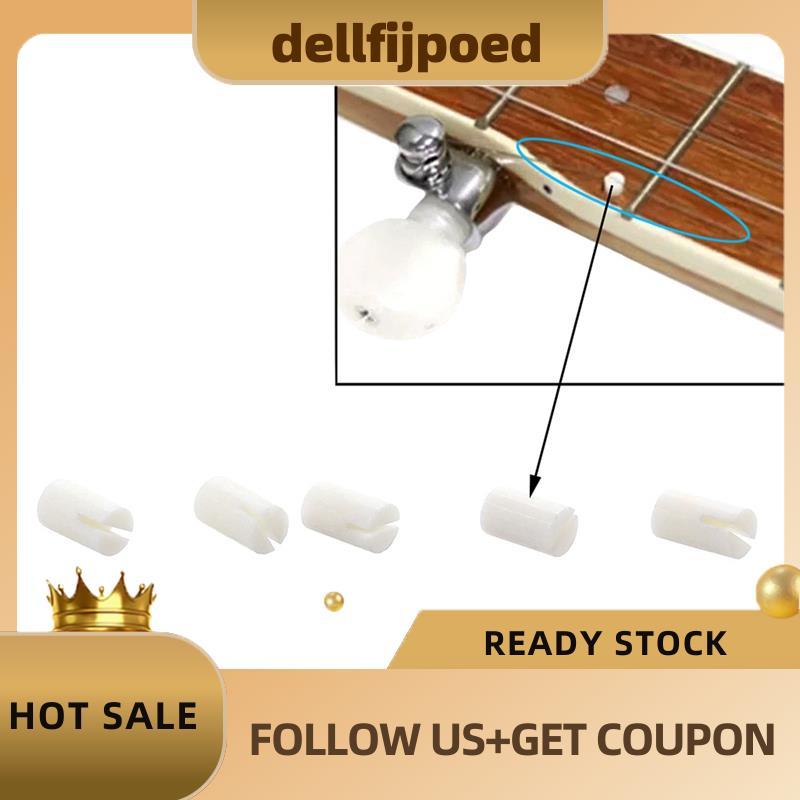 dedellijpoed สําหรับ Banjo คออุปกรณ์เสริม - 5 ชิ้นกระดูกจริงสําหรับ Banjo 5th String Nut 5th String 