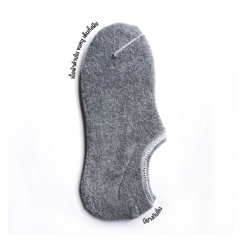 Socksy جوارب خفية بمنشفة مع شريط مانع للانزلاق (3 / 6 أزواج) — صورة 4