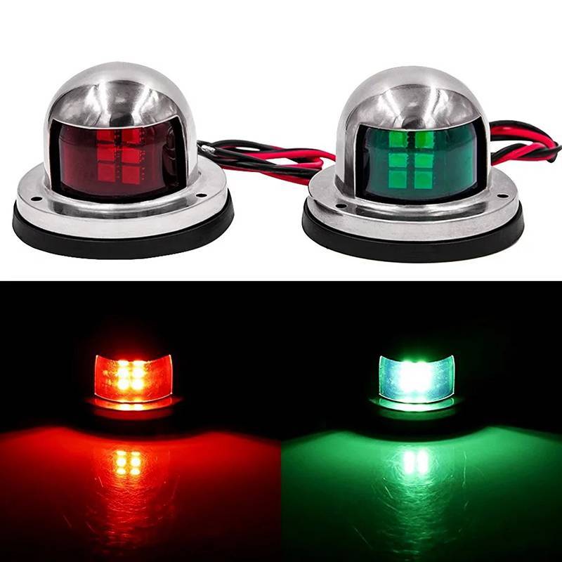 { Hot&Fashion } ไฟแสดงสถานะเรือเรือทะเลเรือยอชท์ไฟเตือน LED .