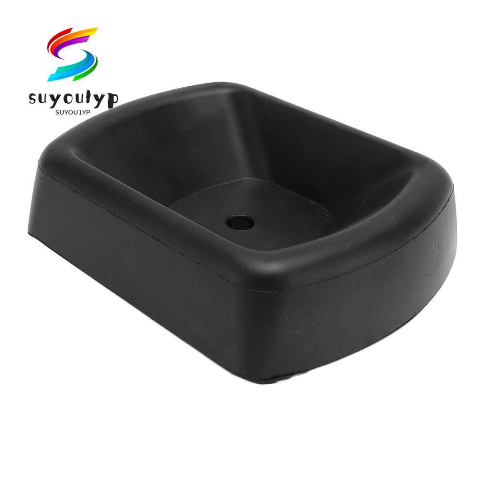 SUYOUMY โช้คล้อยาง, 16.8 x 12.7 x 3.5 ซม. สีดํารถพ่วงล้อ Chock, Stable ไนไตรล์ยางล้อ Dock Stopper Tr