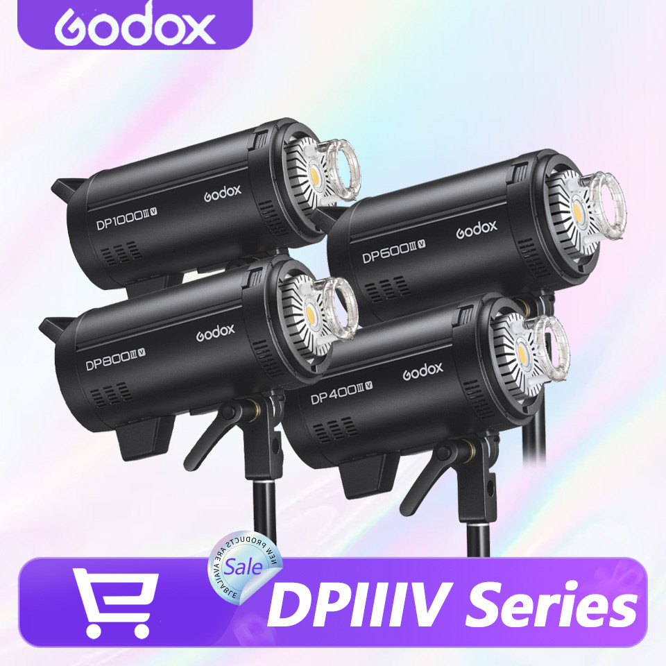 Godox DP400IIIV DP600IIIV DP800IIIV DP1000IIIV สตูดิโอแฟลช 400-1000Ws Bowens Mount 2.4G ไร้สายสําหรั