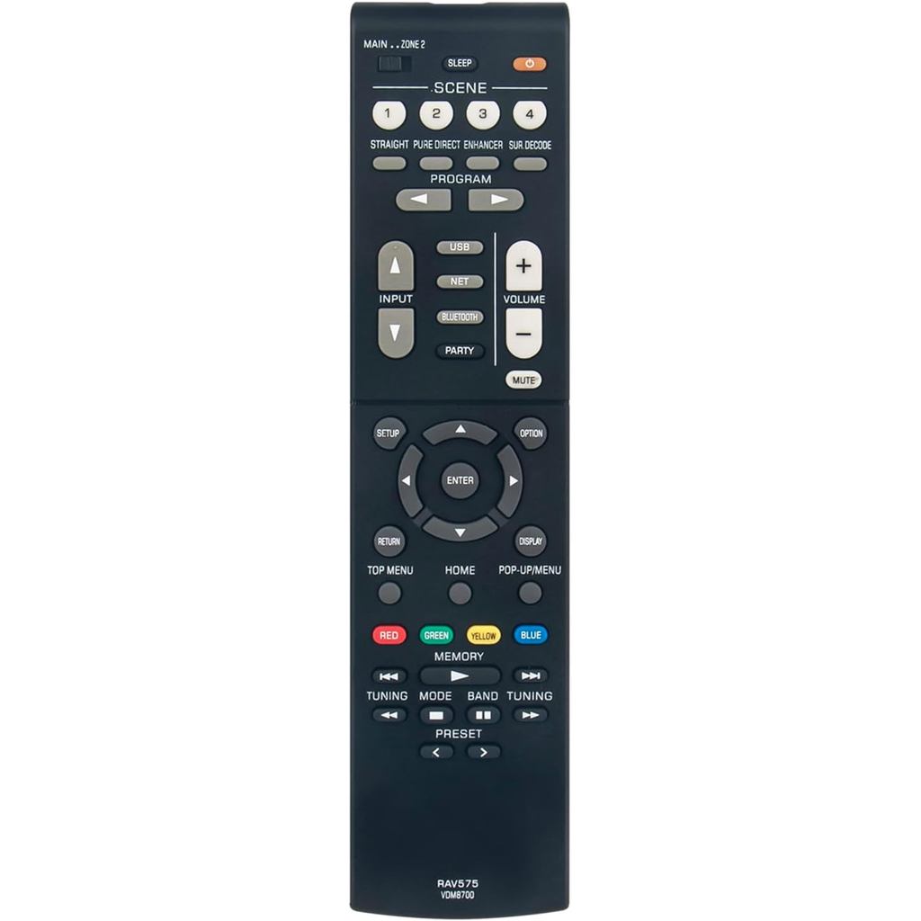 RAV575 VDM8700 ใหม่รีโมทคอนโทรลสําหรับ Yamaha AV Receiver TSR-700 TSR700 RX-V6A RXV6A