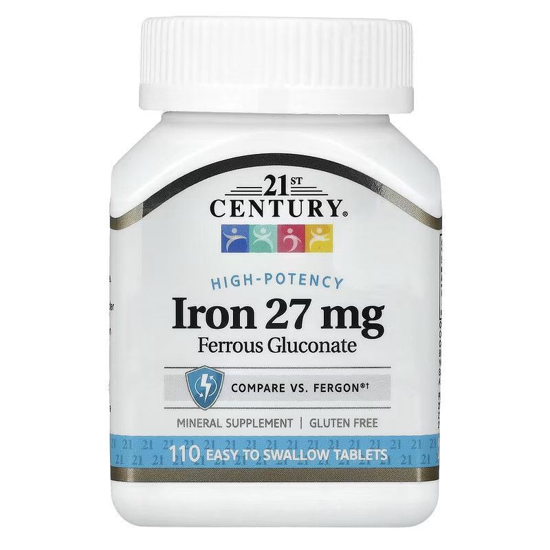 21st Century 21st Century Mineral Iron อาหารเสริมเม็ดโภชนาการ#21世纪21st Century Mineral Iron อาหารเสร