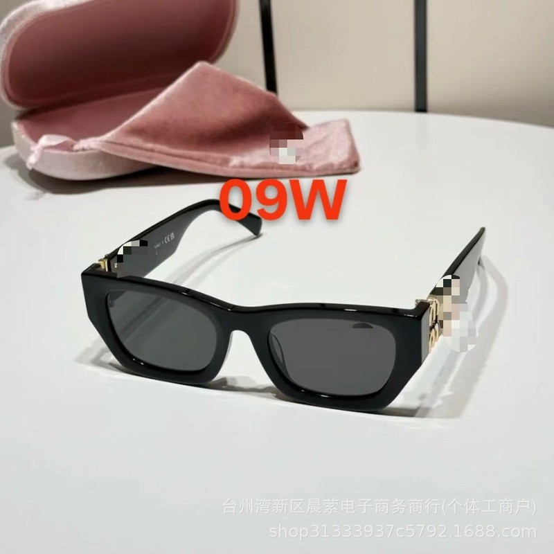 แว่นกันแดด Mujia MIU09w Cat Eye Retro แว่นกันแดดป้องกันรังสีอัลตราไวโอเลต High-End Face-ดูสไตล์ดาวน้