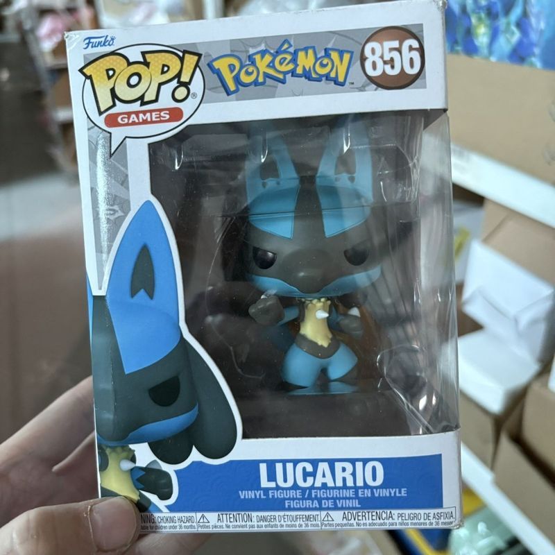 FUNKO POP Pokemon Pokemon ตุ๊กตา Lucario ของเล่นรูป 856Q