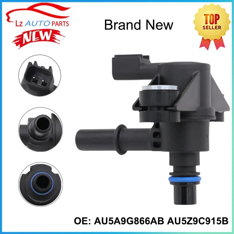 1pcs AU5A9G866AB AU5Z9C915B ใหม่ Vapor Canister Purge Solenoid วาล์ว AU5A-9G866-AB AU5Z-9C915-B CX-2