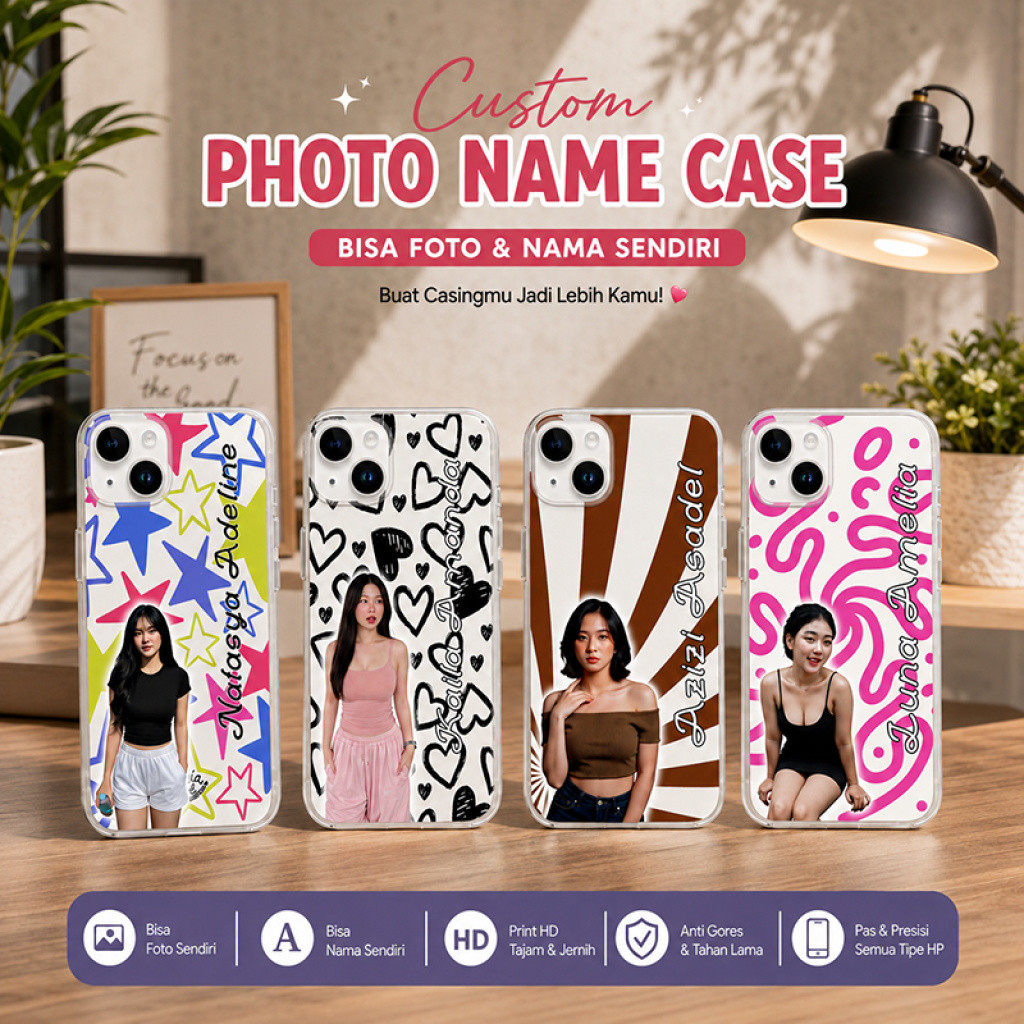 HP CASETAPORA Custom Photo & ชื่อเคสโทรศัพท์สําหรับ REDMI 15 15C 14C 13C 13X 12C 12 10C 10A 10 4G / 
