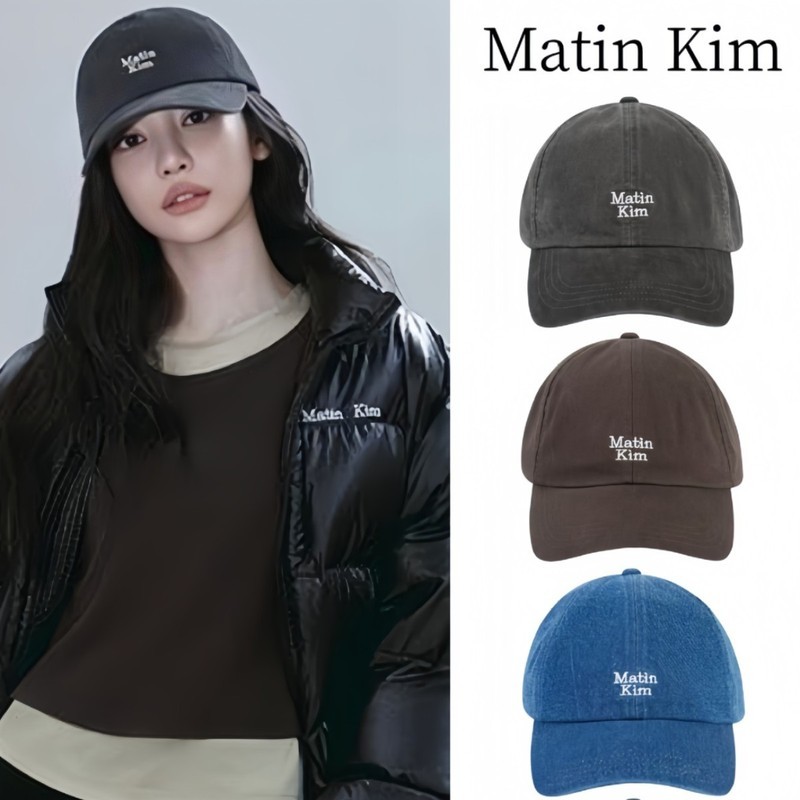 เกาหลี Niche Street Wear Matin Kim หมวกเบสบอล Ningyizhuo matinkim ปักล้างหมวก