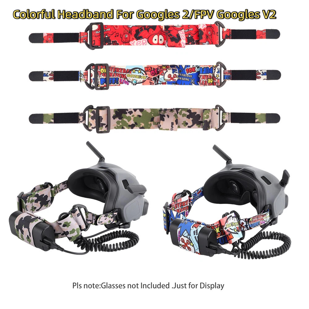 แถบคาดศีรษะหัวยืดหยุ่นนุ่มปรับสําหรับ DJI Avata Goggles 2/FPV Goggles V2 อุปกรณ์เสริมแว่นตา