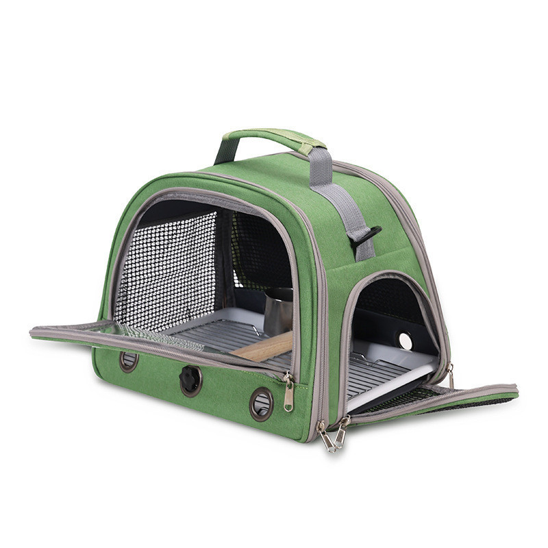 Pet Parrot Outing Bag Messenger Breathable Bird Walking Bag Parrot Outing Portable Bird Transparent 