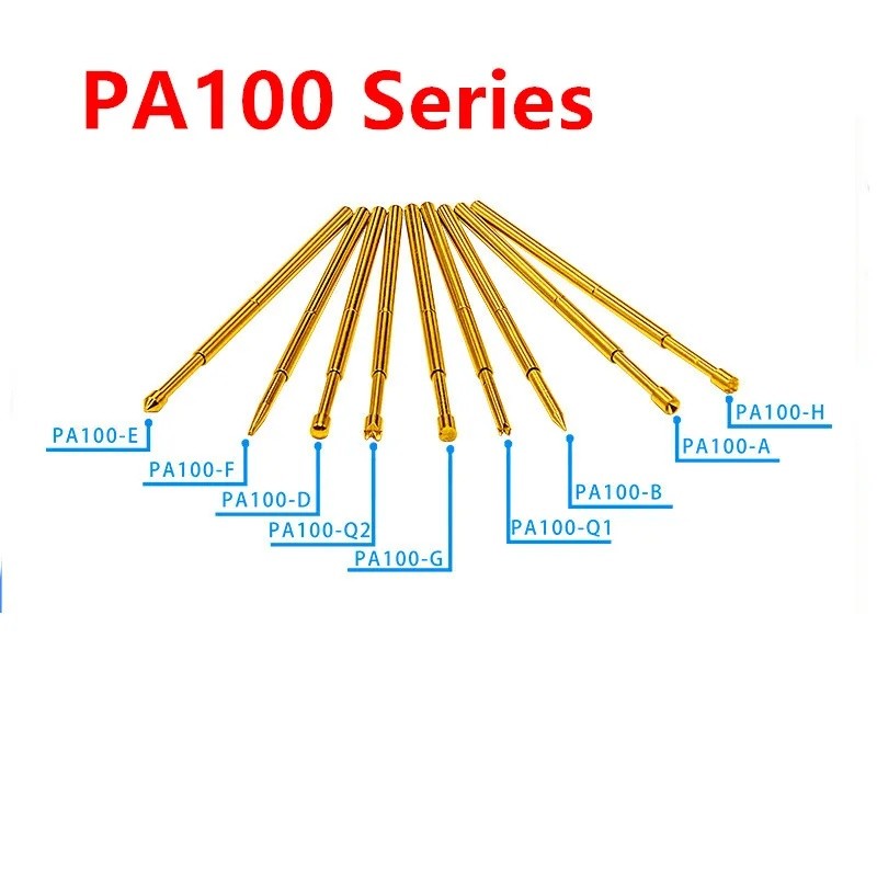 10 ชิ้น/ถุง Gold-plating ฤดูใบไม้ผลิทดสอบ Pin PA100-A2 B1 E2 H2 J1 Q1 Q2 T2 LM2 เส้นผ่านศูนย์กลางภาย
