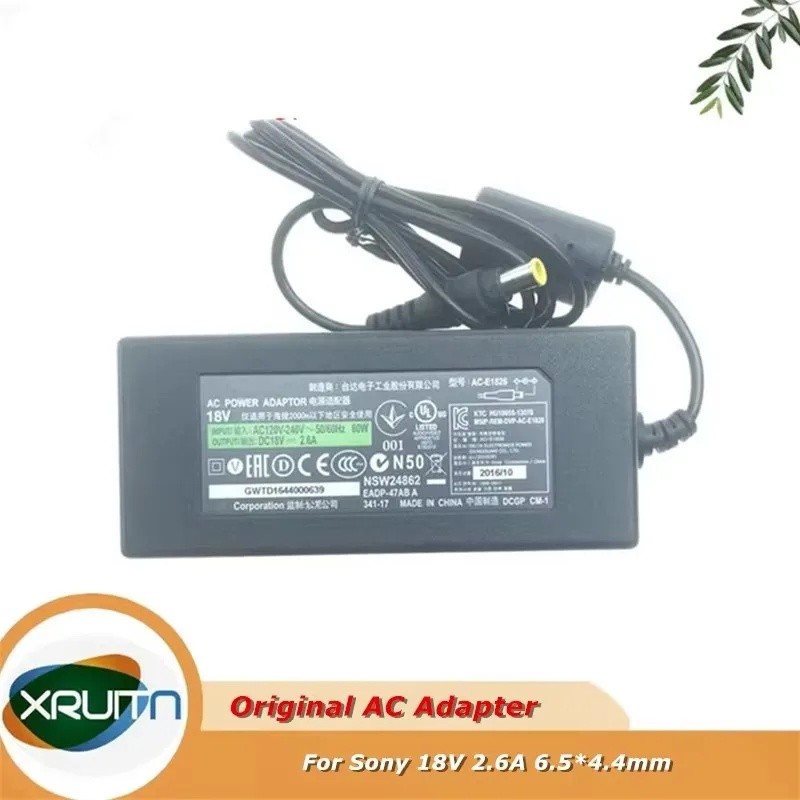 Original AC-E1826L AC-E1826 แหล่งจ่ายไฟ 18V 2.6A อะแดปเตอร์ AC สําหรับ Sony SRS-X7 SRS-X77 W127JC W2