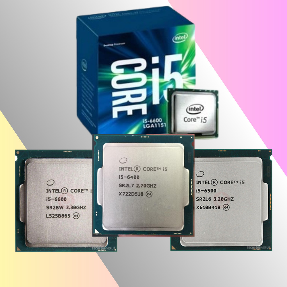 Intel Socket 1151 - I5 CPU โปรเซสเซอร์ I5-6400 6500 6600 (USED)