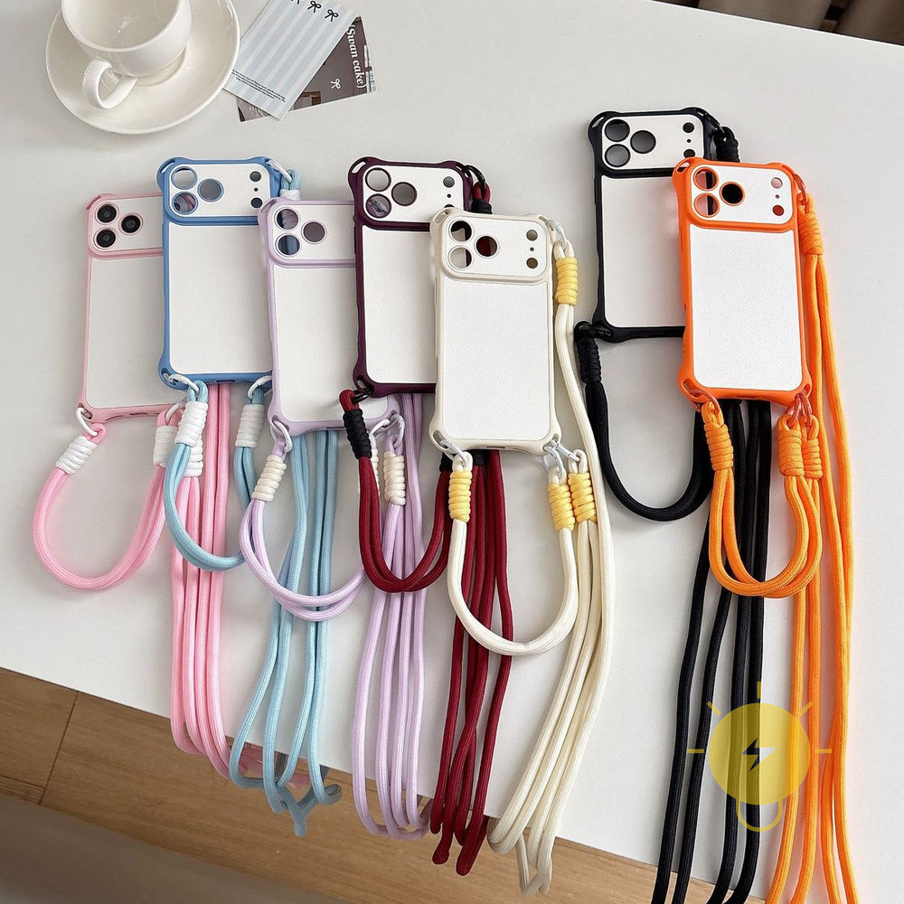 For เคสไอโฟน TPU Shockproof Strap Long Strap Long Strap Arc เคส Phone Case For iPhone 17 Pro Max 16 