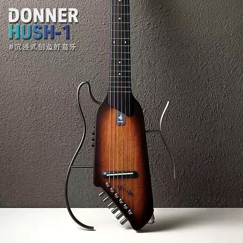 Dongnong Mute DONNER สมาร์ท HUSH-I-EVO-2 Travel Folk เริ่มต้นกีตาร์พับแบบพกพา