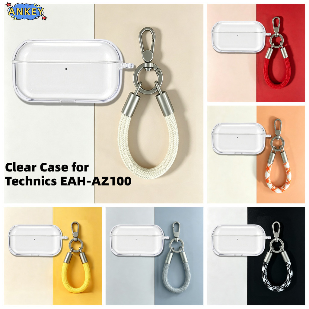 Compatible with Technics EAH-AZ100 Wireless Bluetooth Earphones Transparent TPU Protective Case for 
