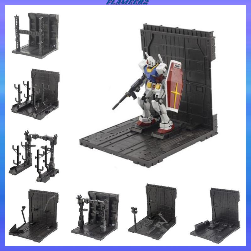 [Flameer2] Action Figure Display Model Toy Storage Garage Smoke Accessories ทนทาน