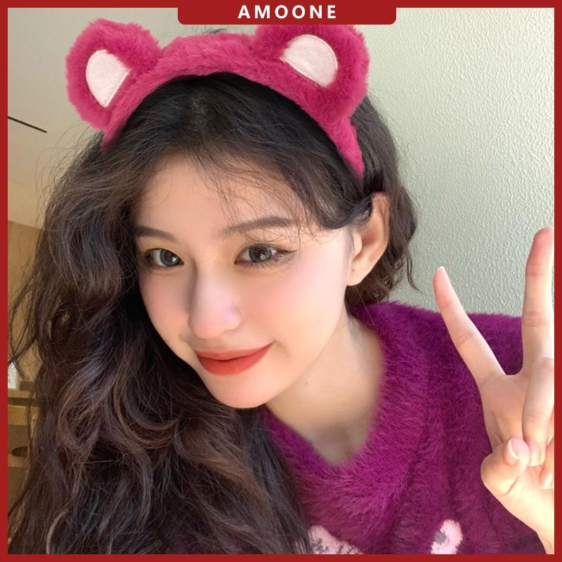 AMOONE ที่คาดผมการ์ตูนน่ารัก Creative Pattern Hairbands ตุ๊กตาผู้หญิงผม Hoop