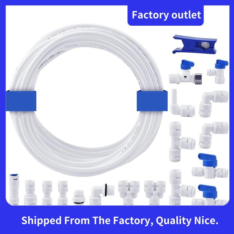 ท่อน้ํา 1/4 "OD 10M 1/4 "สายน้ํา Reverse Osmosis Quick Connect Push to Connect อุปกรณ์