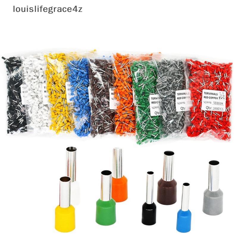 ที่เชื่อถือได้ Tubular Crimp Terminals 1000pcs E0508 E7508 สําหรับโครงการไฟฟ้าคงที่