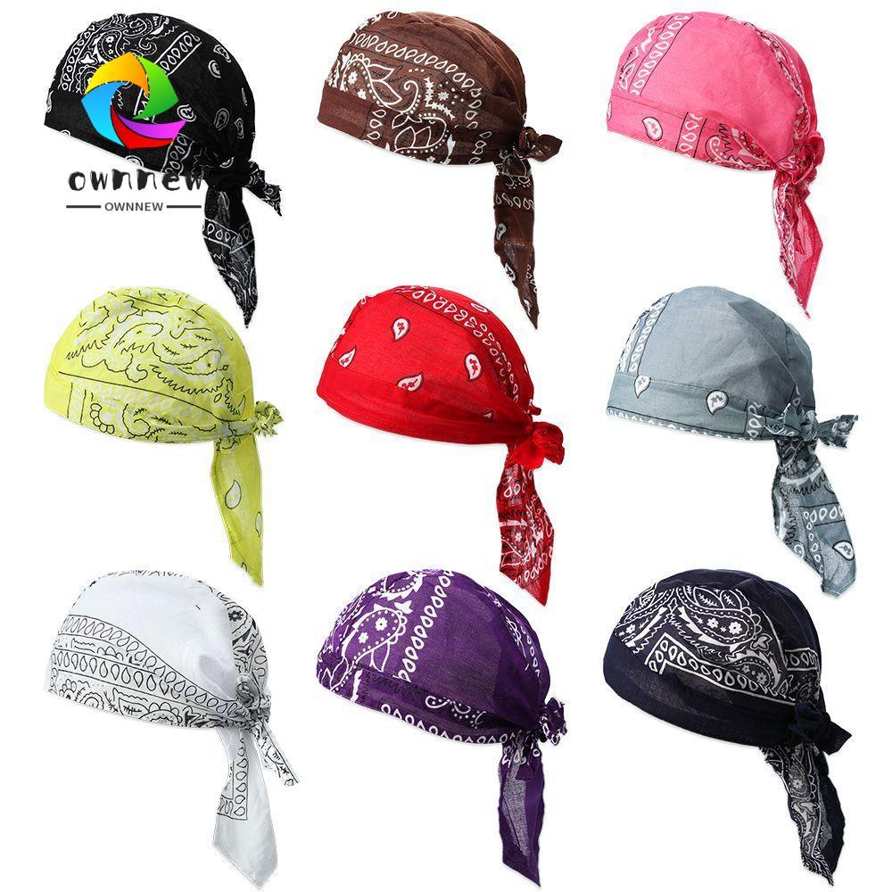 OWNNEW Pirate Hat Quick Dry Cancer Chemo Hat Cotton Headscarf Bandana