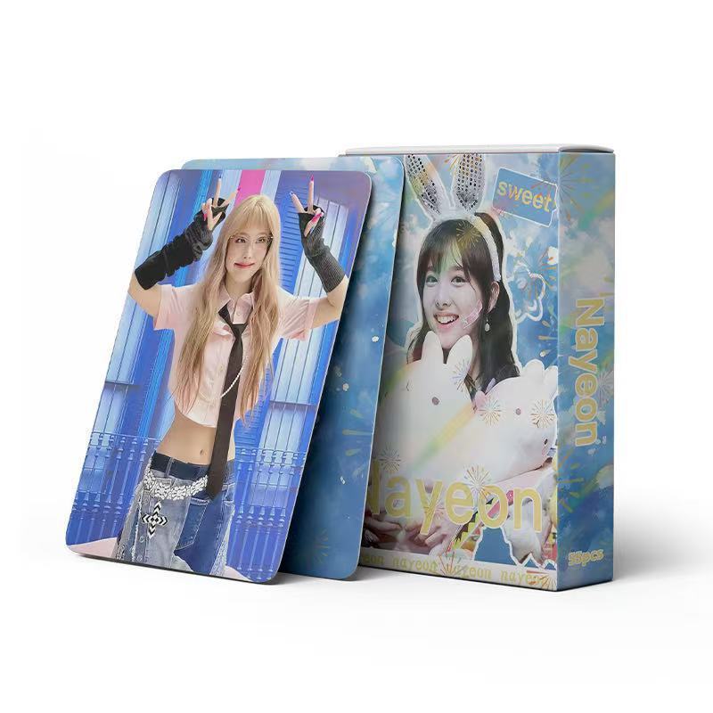 55 ชิ้น TWICE Girl Group Photocard Lin Nayeon เดี่ยว KPOP Star สินค้า LOMO Photocard