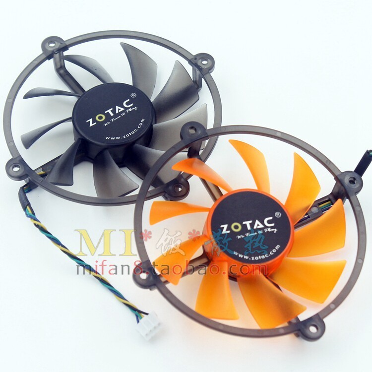 [หม้อน้ําขายร้อน] Zotai GTS250 GTS450 Dual Allergy GTS250 Calf Version พัดลมการ์ดกราฟิก 4 พิน PWM อุ