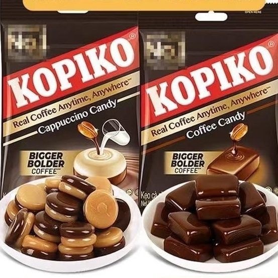 นําเข้า KOPIKO KOPIKO กาแฟรสดั้งเดิม Candy Cube กาแฟ Hard Candy Snacks 260819LS