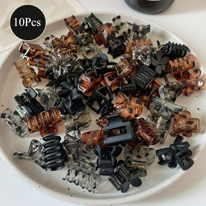 10ชิ้นส่งสุ่มมินิจับกิ๊บเรียบถักกิ๊บหน้าผากกิ๊บ (แพคเกจอ๊ะ)