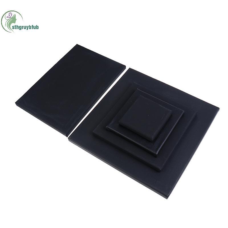 STHB Bla Blank Square Artist Canvas สําหรับผ้าใบภาพวาดสีน้ํามันไม้กรอบ MY