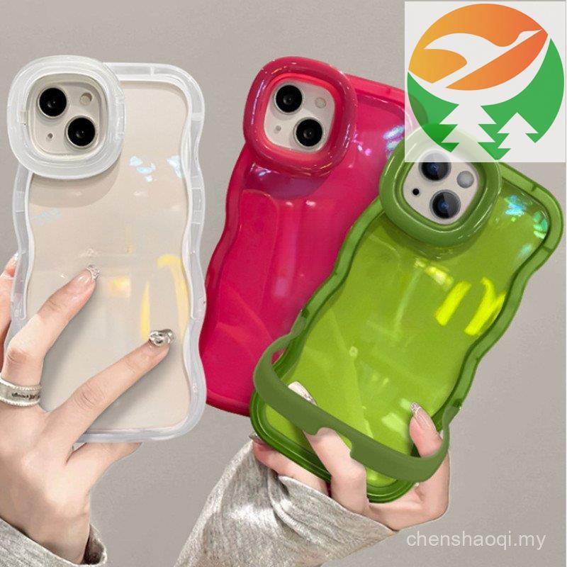 Gm1 Fresh drop phone 17 16 15 14 13 Cover Hidden Dual Stand Minimalist Pattern Drop-proof | โทรศัพท์