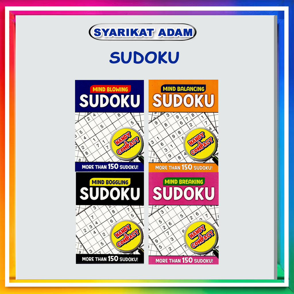 [ADM] MINI SUDOKU MORE THAN 150 SUDOKU/ HANDY & COMPACT SUDOKU