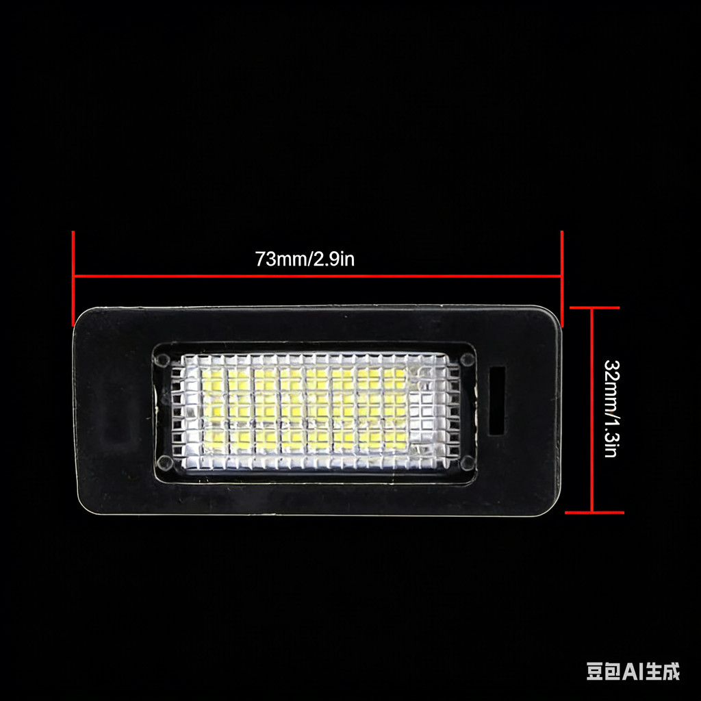 Premium-LED ป้ายทะเบียนสําหรับ BMW 1/3/5 Series E88 E90 E92 E93 E39 Canbus ข้อผิดพลาดฟรี 6000K สีขาว