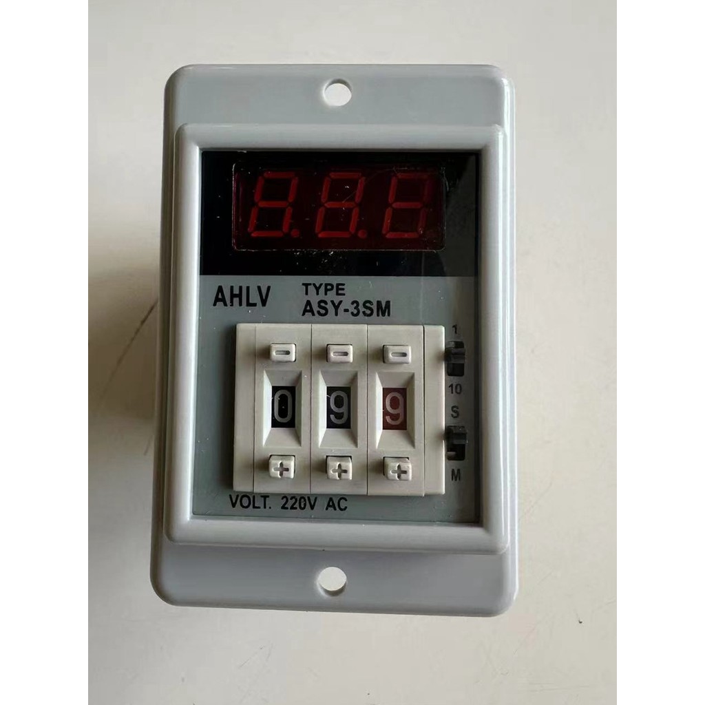 Multi-Time Digital Type Time-Time Relay Digital Display Time Relay ASY-3SM 220V 3-Digit 24VDC
