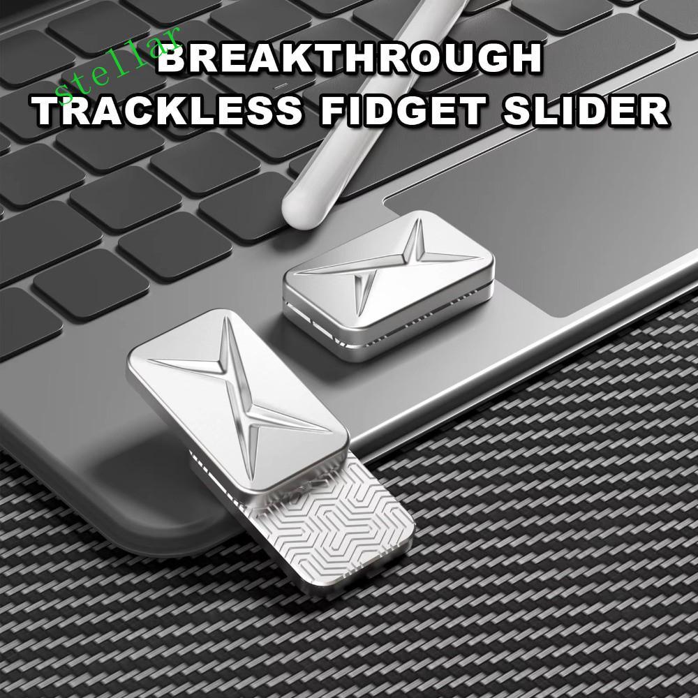 STELLARTECH Fidget Toy, โลหะคุณภาพพรีเมี่ยม Fidget Slider, Rotator ลดความดัน Fidget Slider โต๊ะทํางา