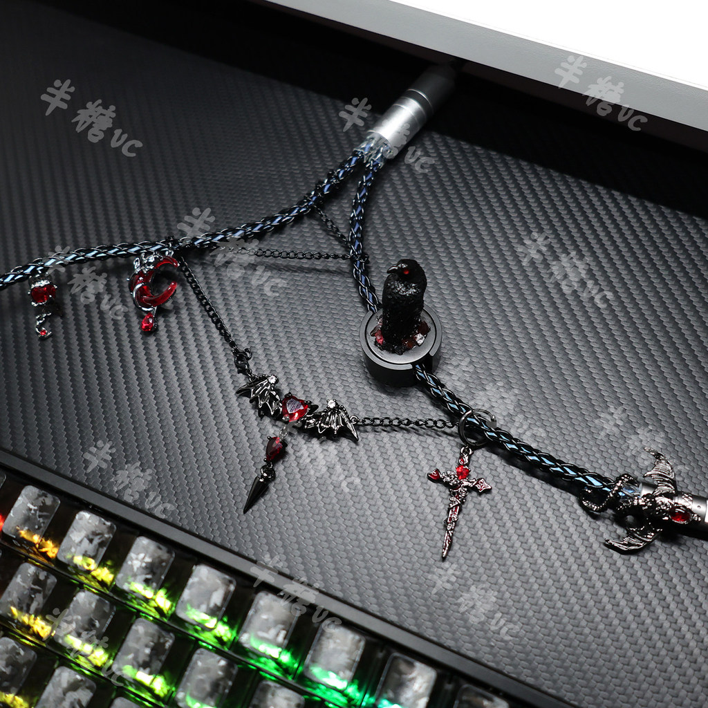 Dark Wind Forbidden Rose 8k Luminous Magnetic Axis Keyboard One for Two Single Crystal Copper Airlin