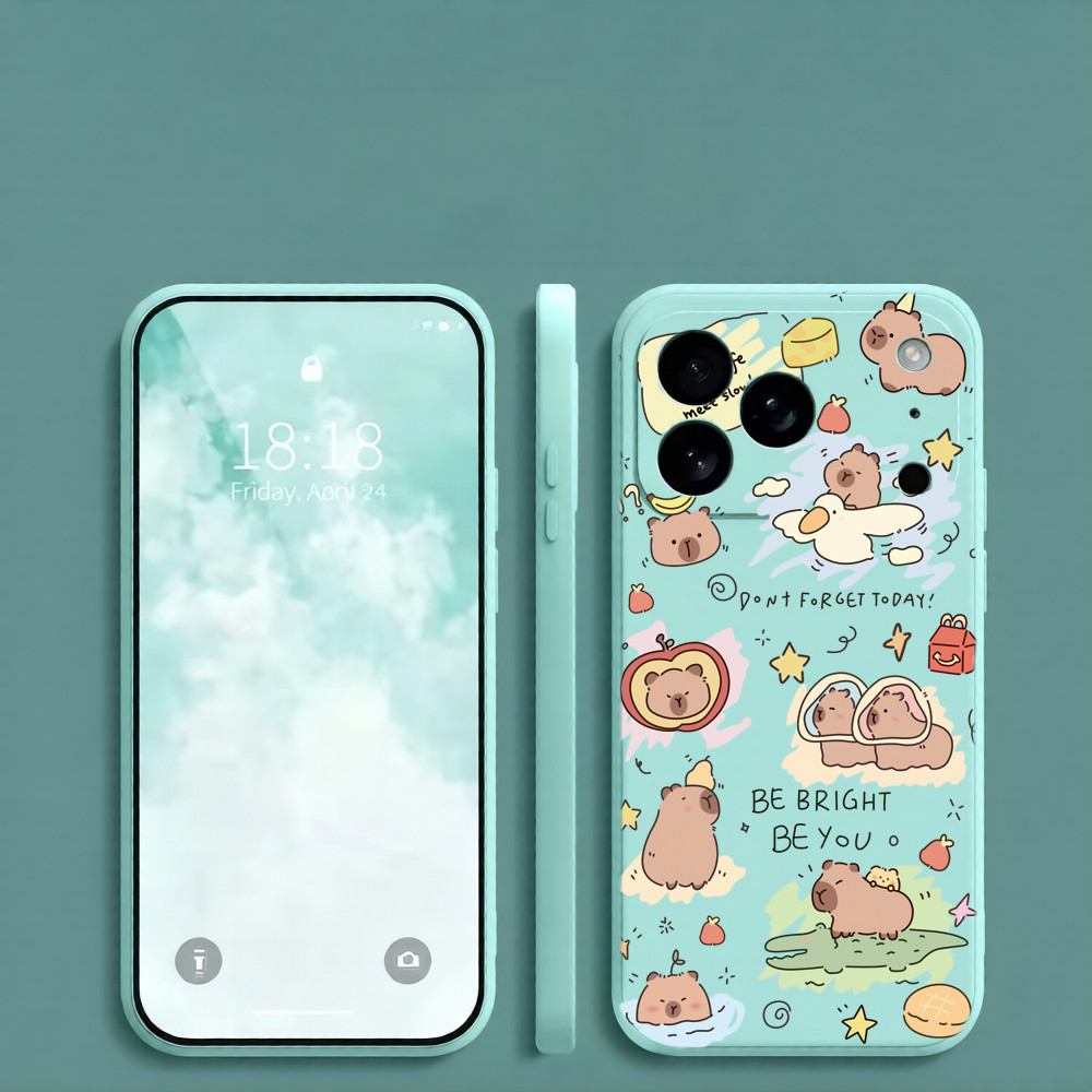 Insน่ารักKapybaraเคสโทรศัพท์เหมาะสําหรับXiaomi 17U 17T 15U 15 14U 14Pro 13Pro 12Pro 12 11U CIVI4Pro 