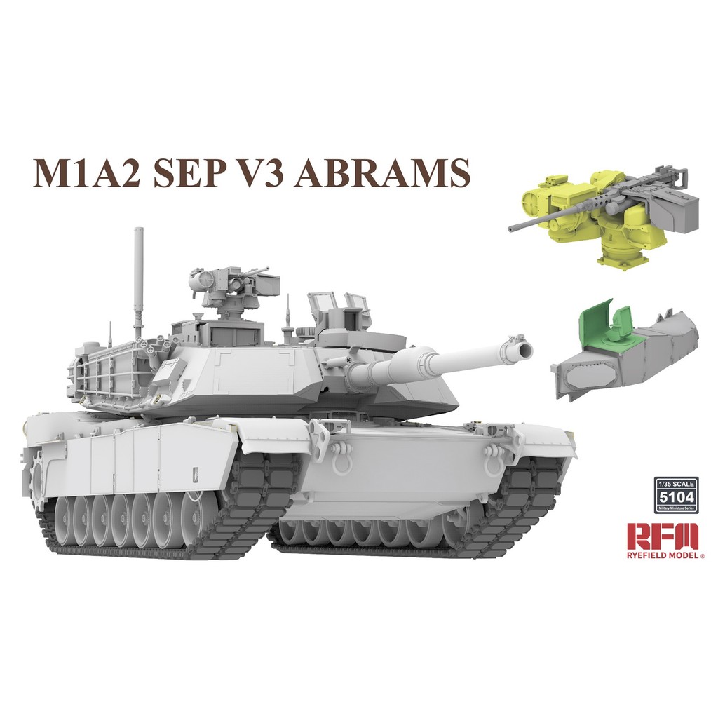 RYEFIELD RM-5104 1/35 M1A2 SEP V3 ABRAMS MODEL KIT ชุดโมเดล