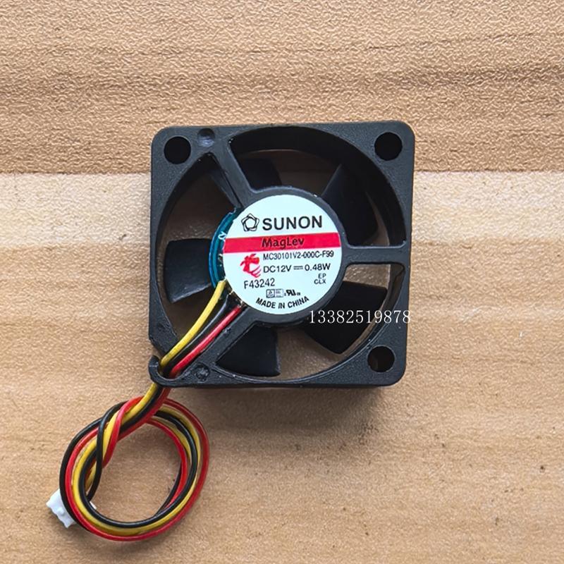 MC30101V2-000C-F99 ยี่ห้อใหม่ SUNON Drive 3 สาย 3010/12V พัดลมระบายความร้อน