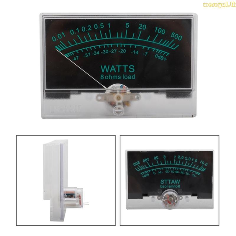 Weroyal Panel VU Meter 6-12V Bulb Warm Back Light Recording Audios Level Meter
